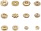 120pcs Spacer Beads Gold Plated Long-Lasting Heishi and Rondelle Bead for Jewelry Bracelet Necklace Making